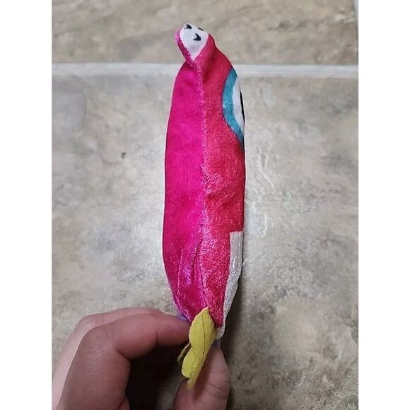 National Prize & Toys Pink White Owl Plush 6" 2021 Stuffed Toy Animal Big Eyes - Picture 5 of 5